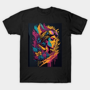 Colorful Canvas - Captivating Street Art Vibes T-Shirt